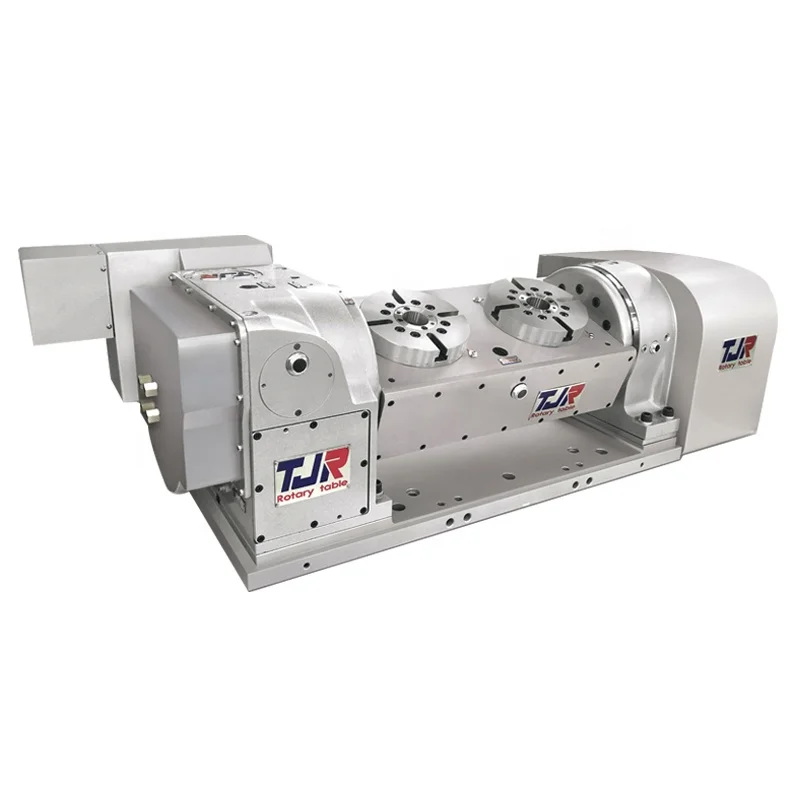 Factory price Taiwan TJR 5th axis cnc rotary table hydraulic power double arm double axis machine rotary table in stock