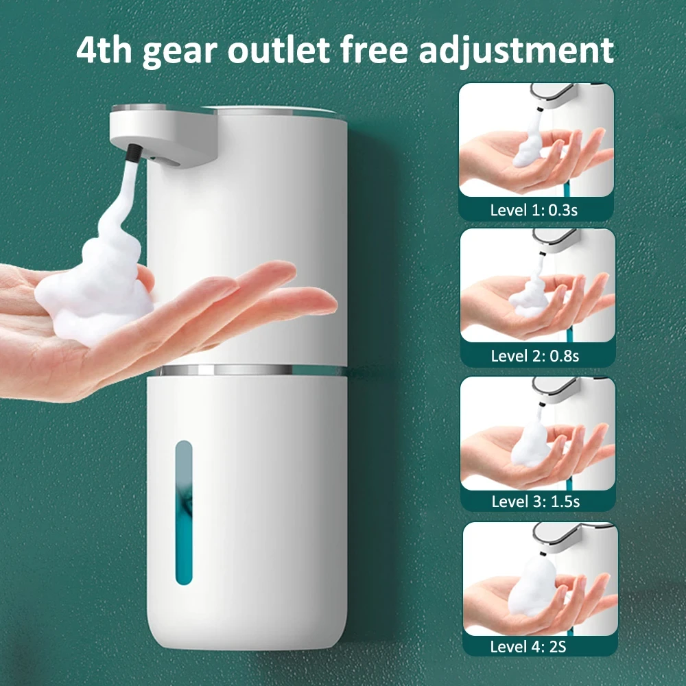 USB Charging Automatic Induction Foam Soap Dispenser Smart Liquid Soap Dispenser Auto Touchless Hand Washer for Kitchen Bathroom