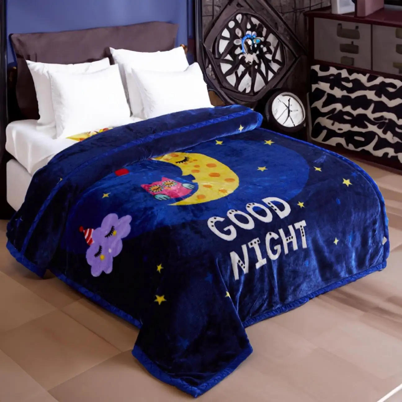 Blanket Raschel 100 Australia Wool Raschel Blanket Custom Printed Woven Kutombana Live Adults Winter Heavy Double Bed