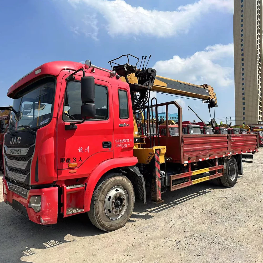 16 Ton 20 Ton Mobile Truck Crane Hydraulic Truck Mounted Crane Straight Boom Telescopic Crane For Sale