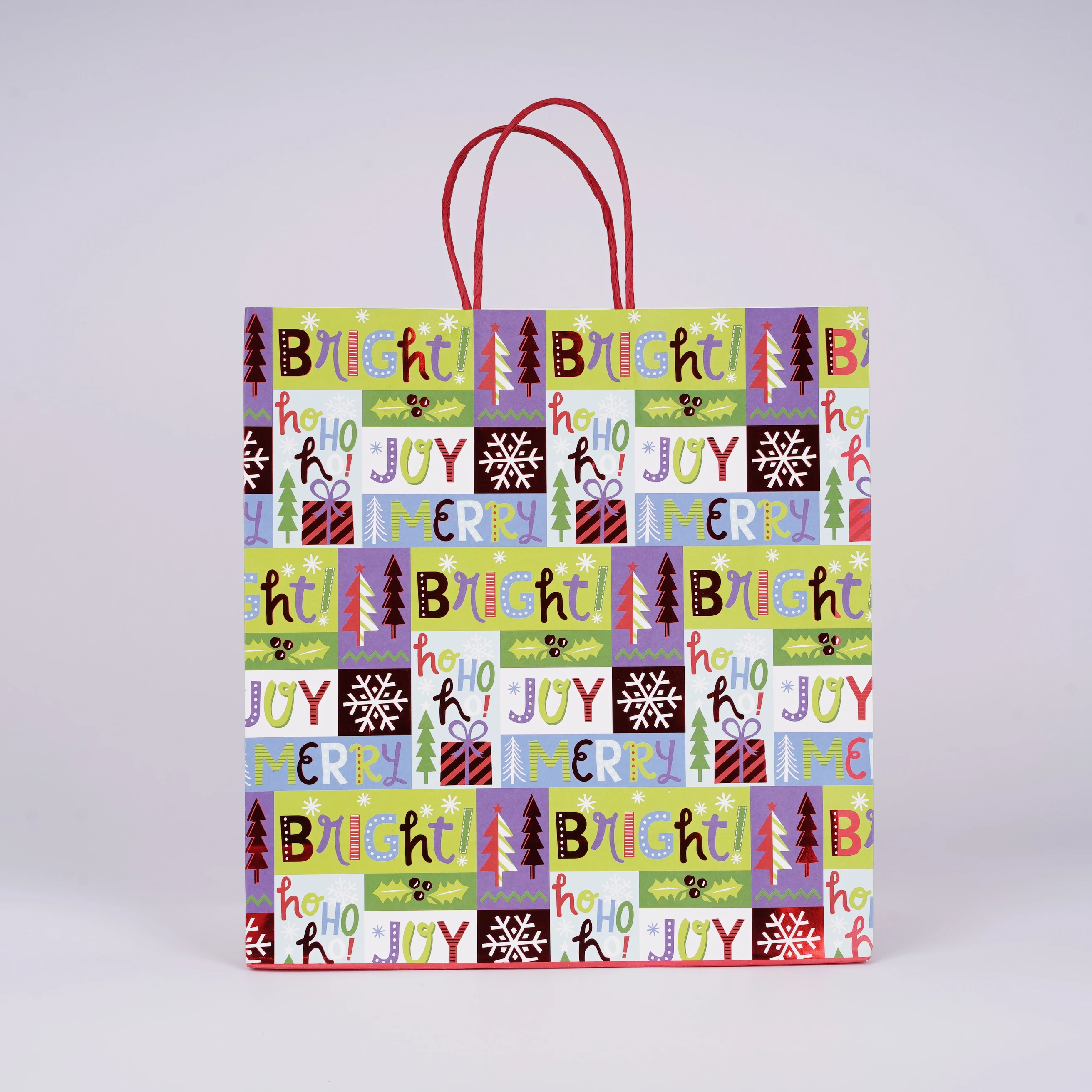 Cheap customizable soft print environmental protection kraft paper shopping gift bag can be printed logo