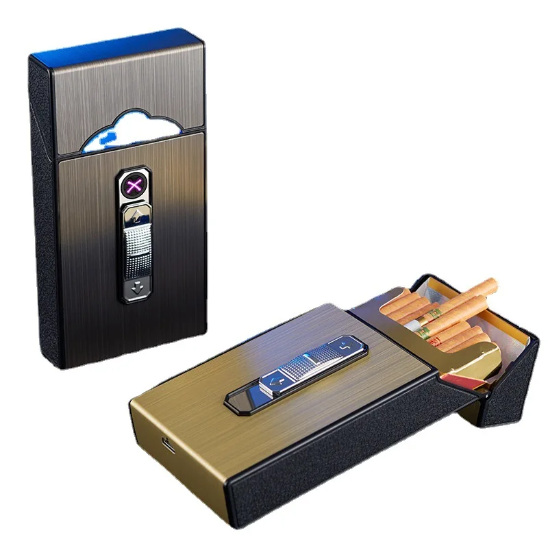 Оптовая продажа портсигар с зажигалкой USB Перезаряжаемый