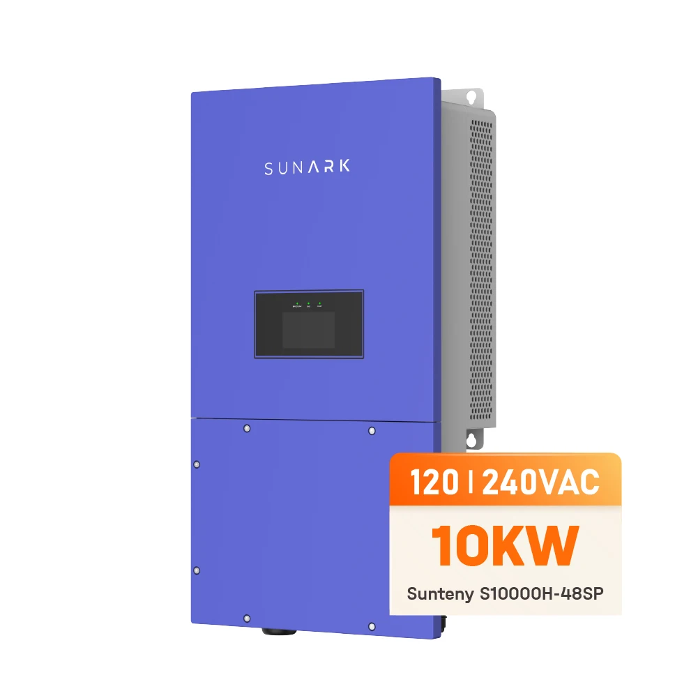 Солнечные инверторы Sunark Eu для склада 10 кВт 120 В переменного тока 240 Гибридные солнечные Ip65 Mppt