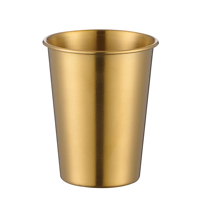 OEM 304 Stainless Steel Coffee Beer Mug Wine Tumbler Cups Wholesale Korean Single Layer Cold Beverage Beer Cups