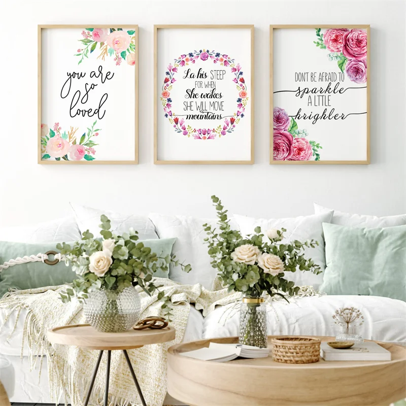 Hot 3 Pcs Wall Oil Painting Set Canvas Home Decor Living Room Custom Simple Words Women Abstract 30*40 CM Oil Paintings Art