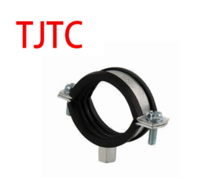 Strong Heavy Duty Rubber Lined 4 Inch Hose Clamps For PVC  suspension bracket Pipe  fixing clamp