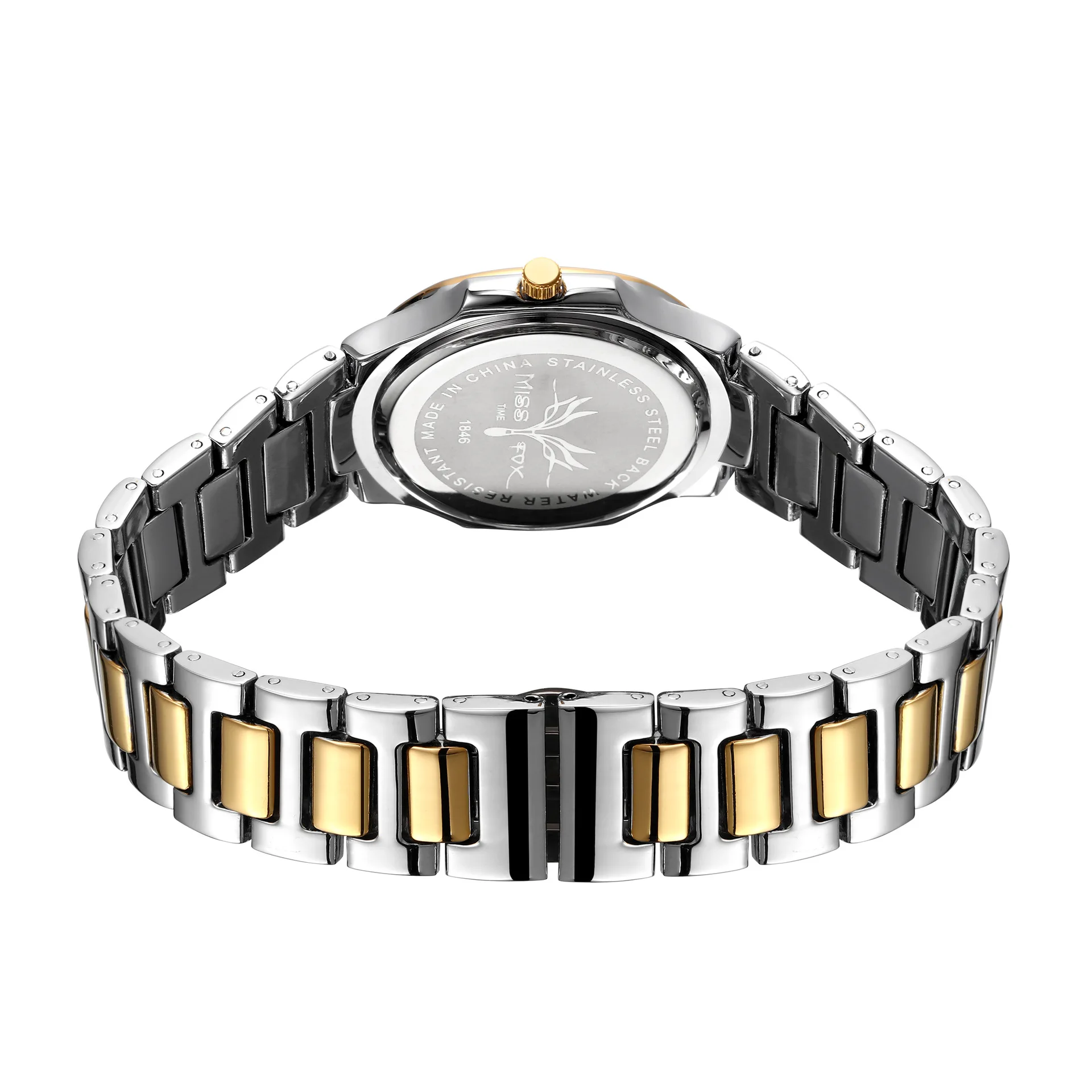 MISSFOX Rose Gold Watch Women Quartz Watches Ladies Top Brand Luxury Stainless Steel Female Wrist Watch Girl Golden Clock Hours