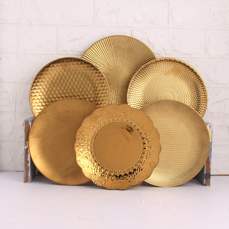 Wholesale Dehua Nordic Style Custom Laser Logo Ring Holder Trays Luxury Gilded 8-inch Ceramic Tray Jewelry