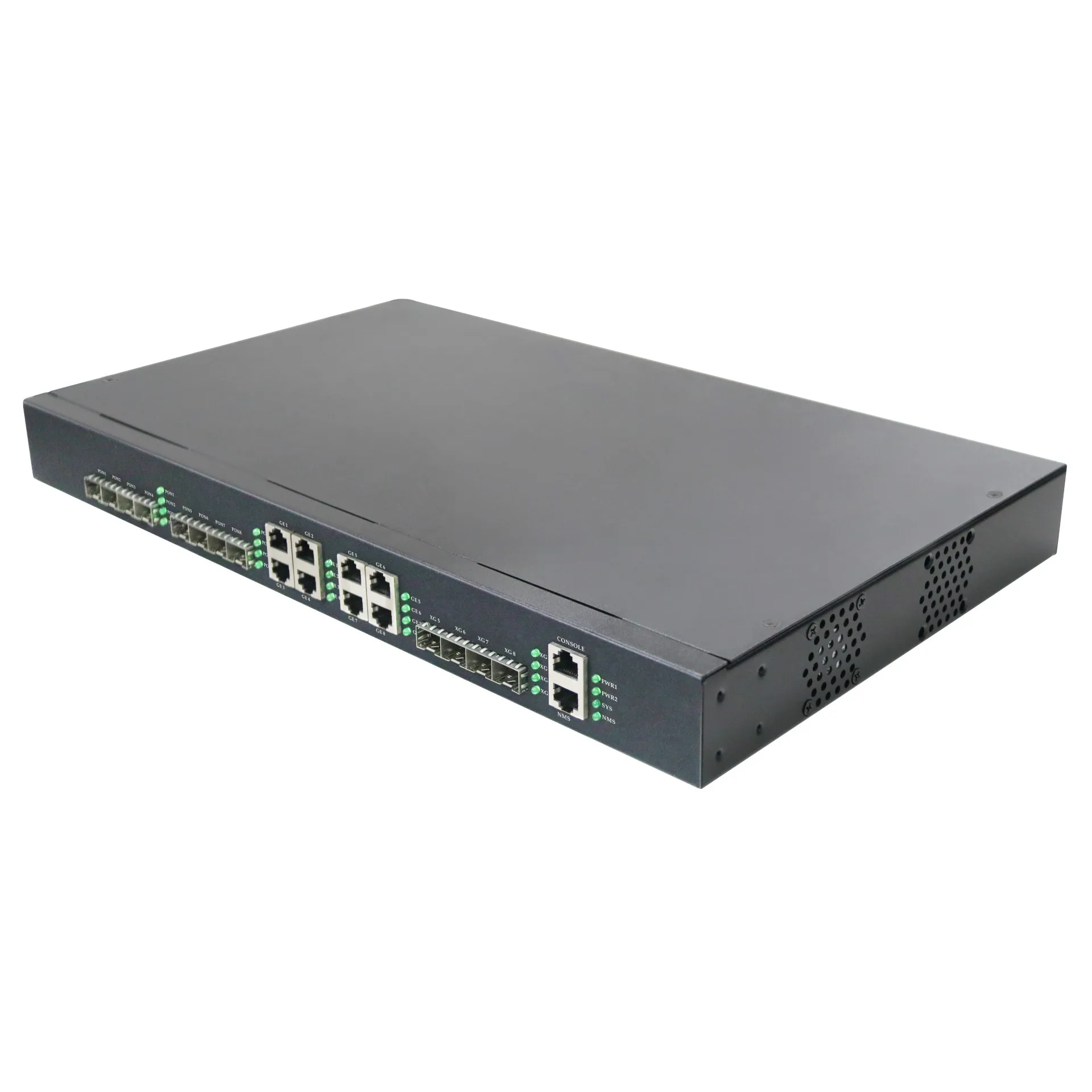 EPON OLT 8-port L3 dual-power Web-based NMS Hotel networking The device applies to Huawei Zhongxing Fiberhome ONUs