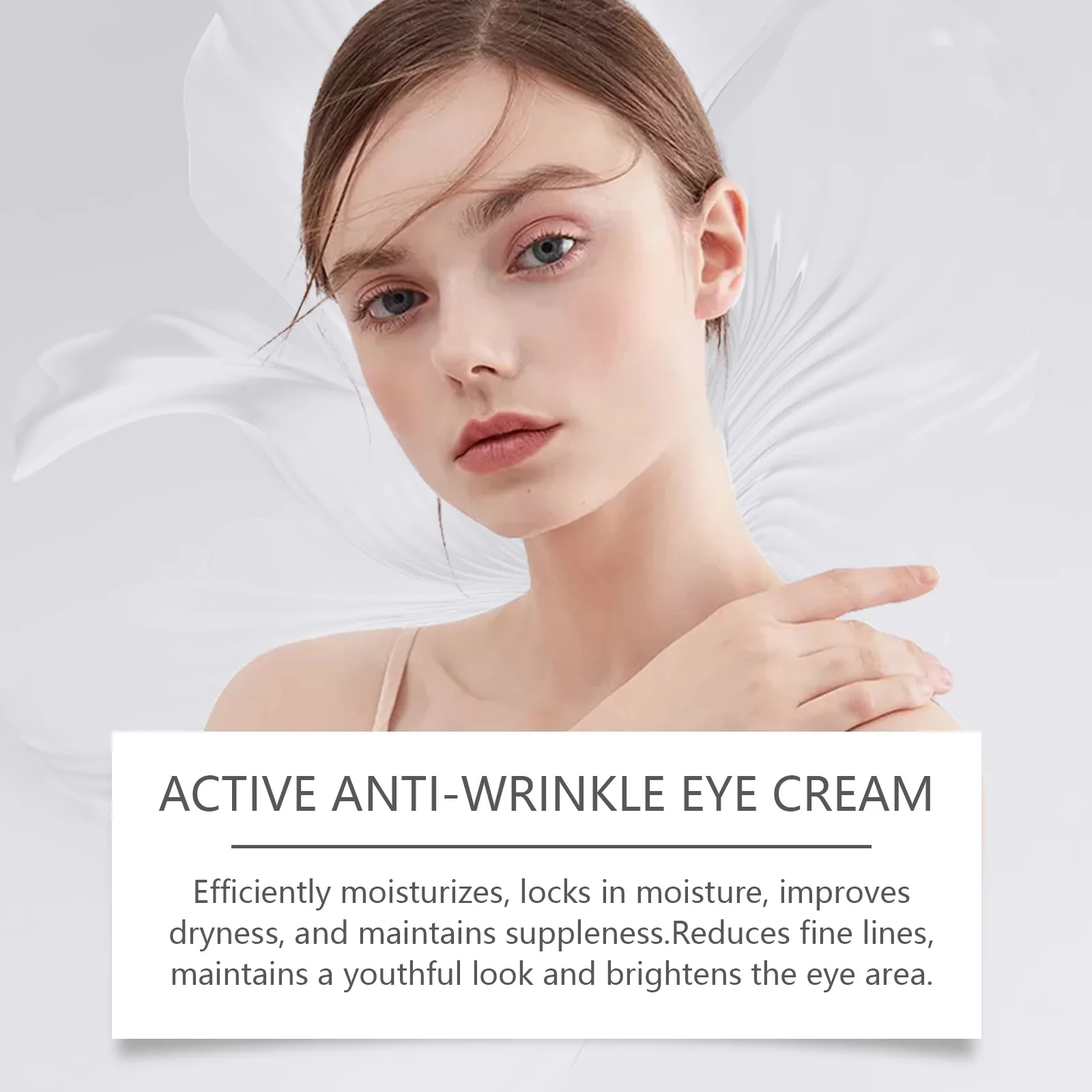 Effective antioxidant, moisturizing and hydrating eye area skin moisturizing massage care eye cream