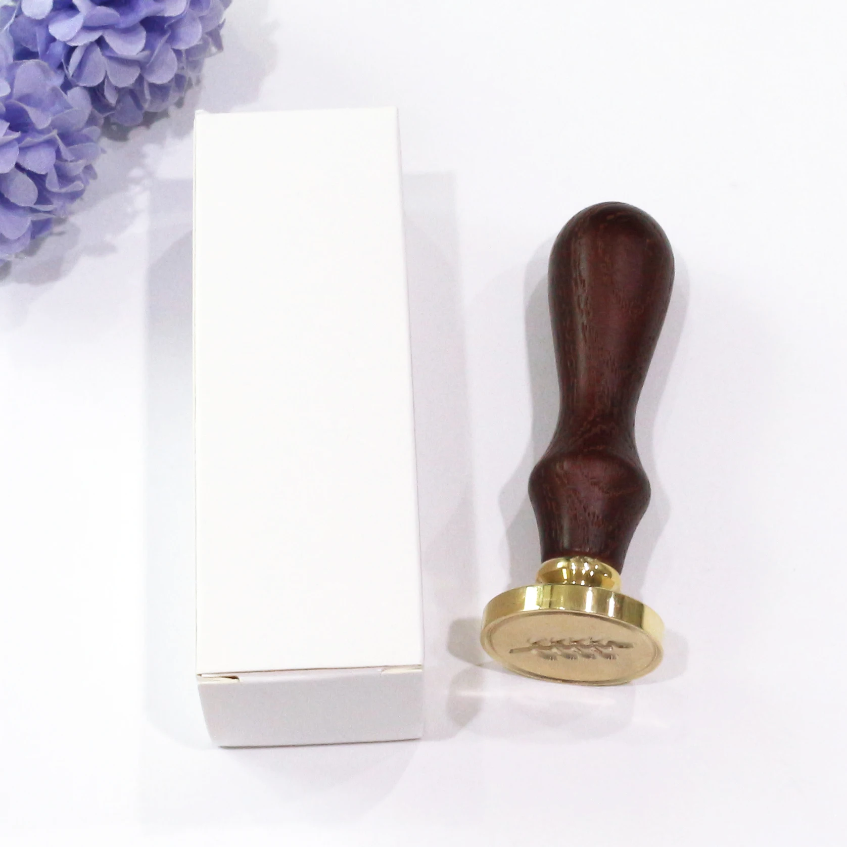 Vintage Wax Seal Kits Wood Handle Envelope Wedding Invitations Card Custom Initials Wax Seal Stamps With Box Packing