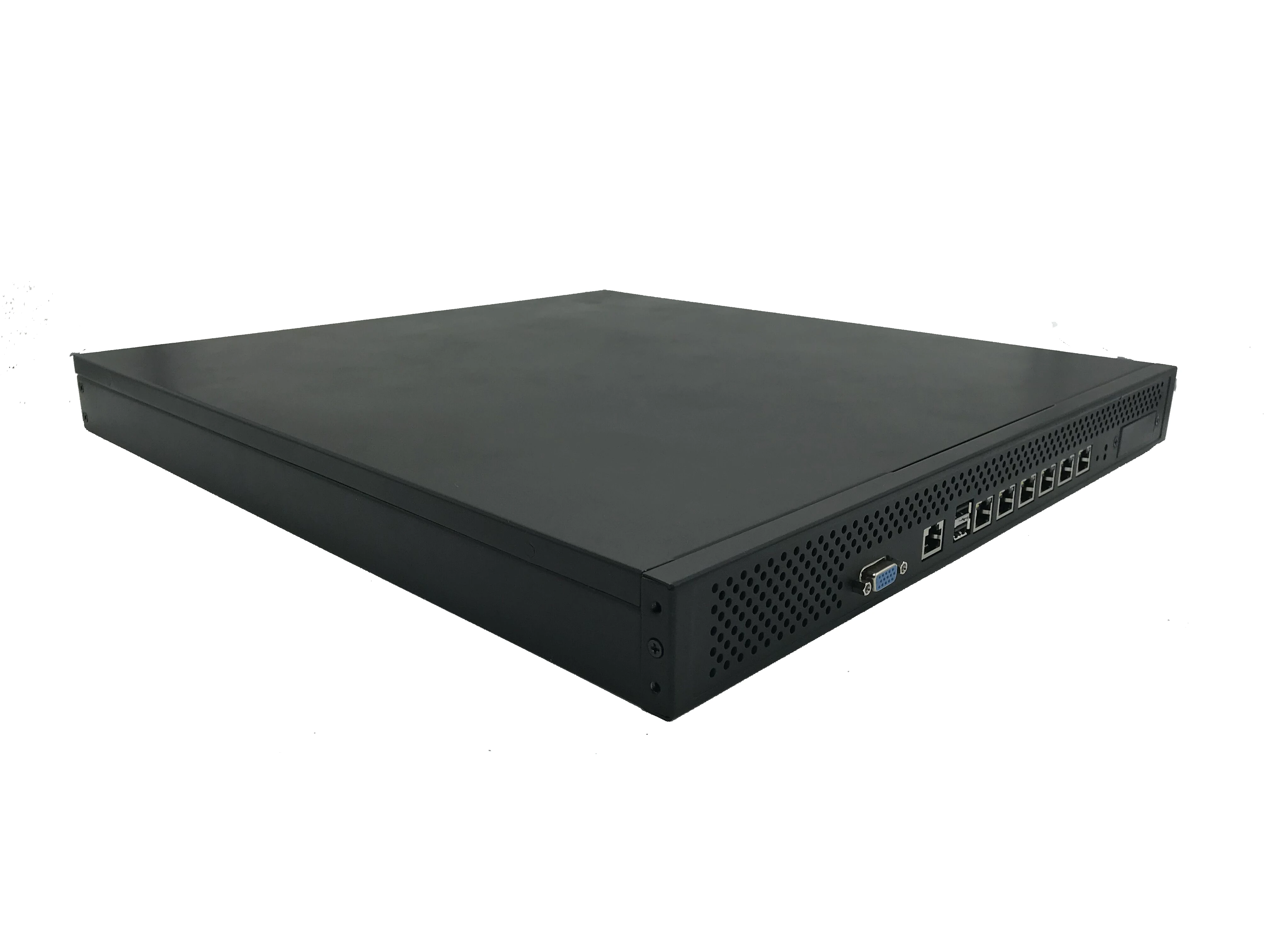 Intel H67 or B75 chipset1U Rackmount network appliance with 6*LAN, 2*SFP, 1x RJ45, 1x VGA