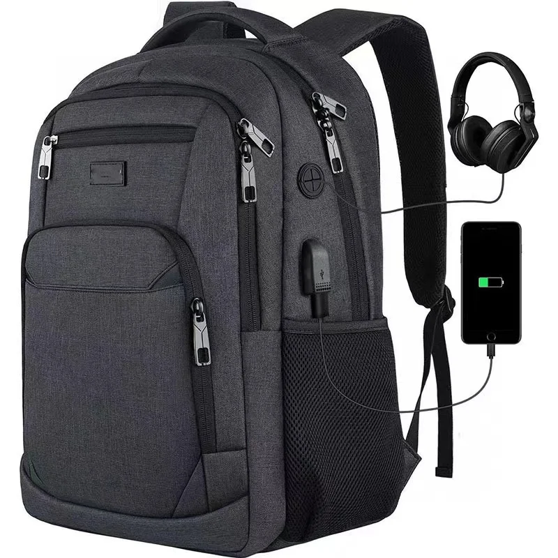 Unisex 17 15.6 inch Youth Backpack Large Capacity Waterproof Laptop Notebook Backpack