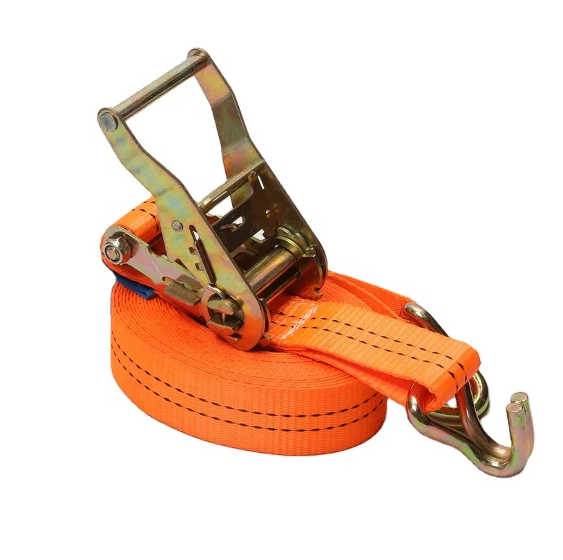 1.5 inch 2.5tons vehicle kayak trailer tie-down belt hardware webbing heavy duty ratchet tie down strap