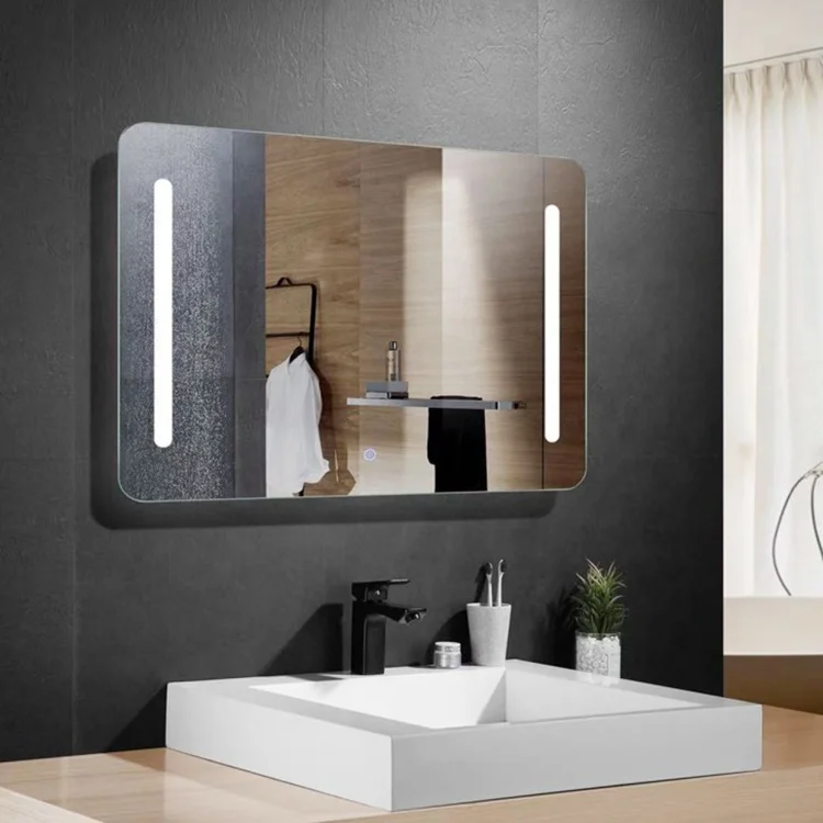 Hot Selling Customized Wall Mounted Bathroom Bedroom Dressing Mirror Touch Sensor LED Makeup Mirror
