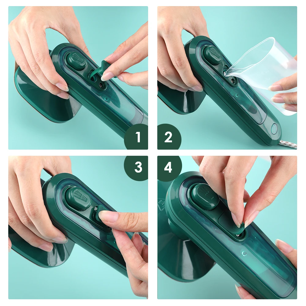 2022 Portable 220V Wet Dry Irons Machine 80ML Handheld Electric Iron Mini Steam Garment Steamer for Home Travel Business