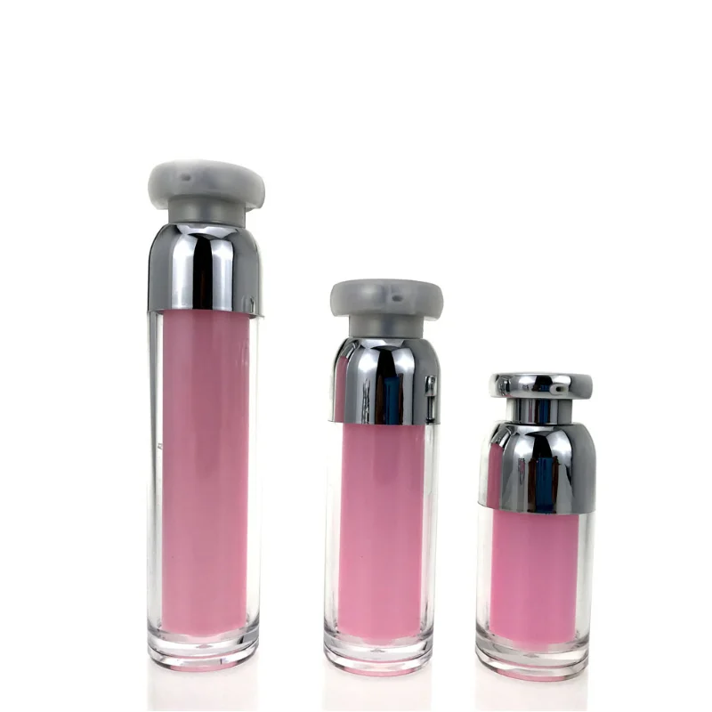 factory Hot selling Chinese factory luxury white airless pump empty cosmetic bottles and jars