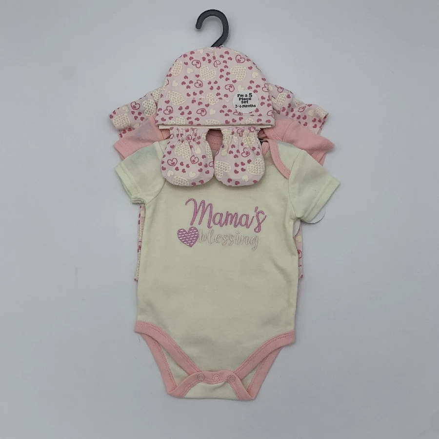 Wholesale 100% Cotton Baby Romper Bodysuit Set Soft Knitted Shorts Short Sleeves Quality Clothing for 0-3 Months Fall Season