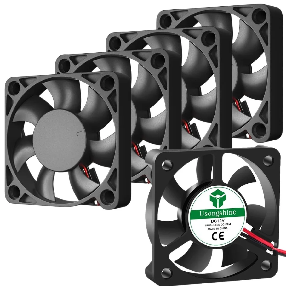 Мини-вентилятор для 3D-принтера 50 мм 2 контакта 5 В/12 В/24