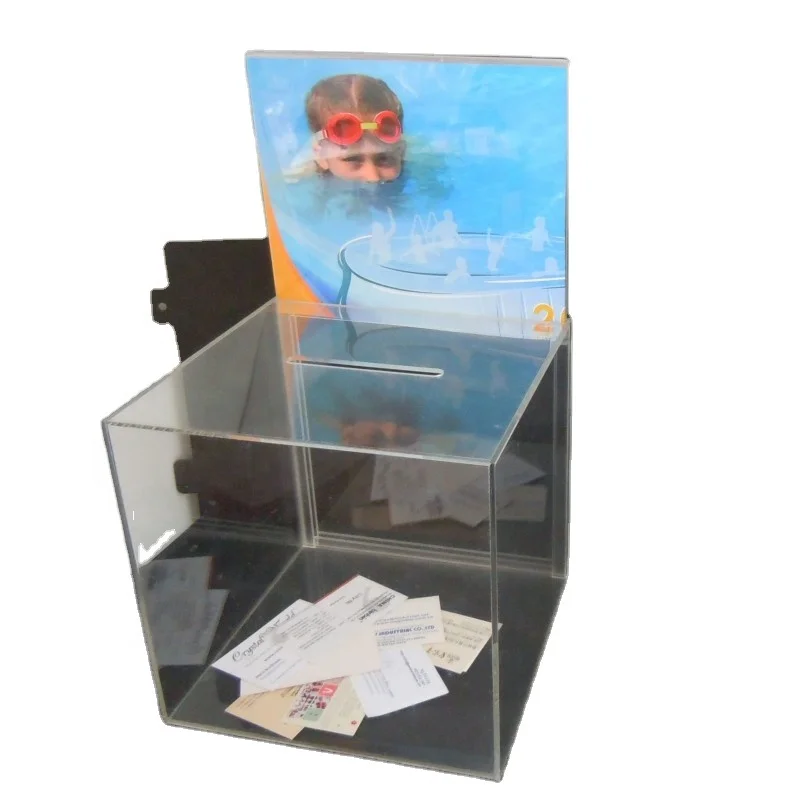 Acrylic Ballot box, suggestion box, acrylic box for business card