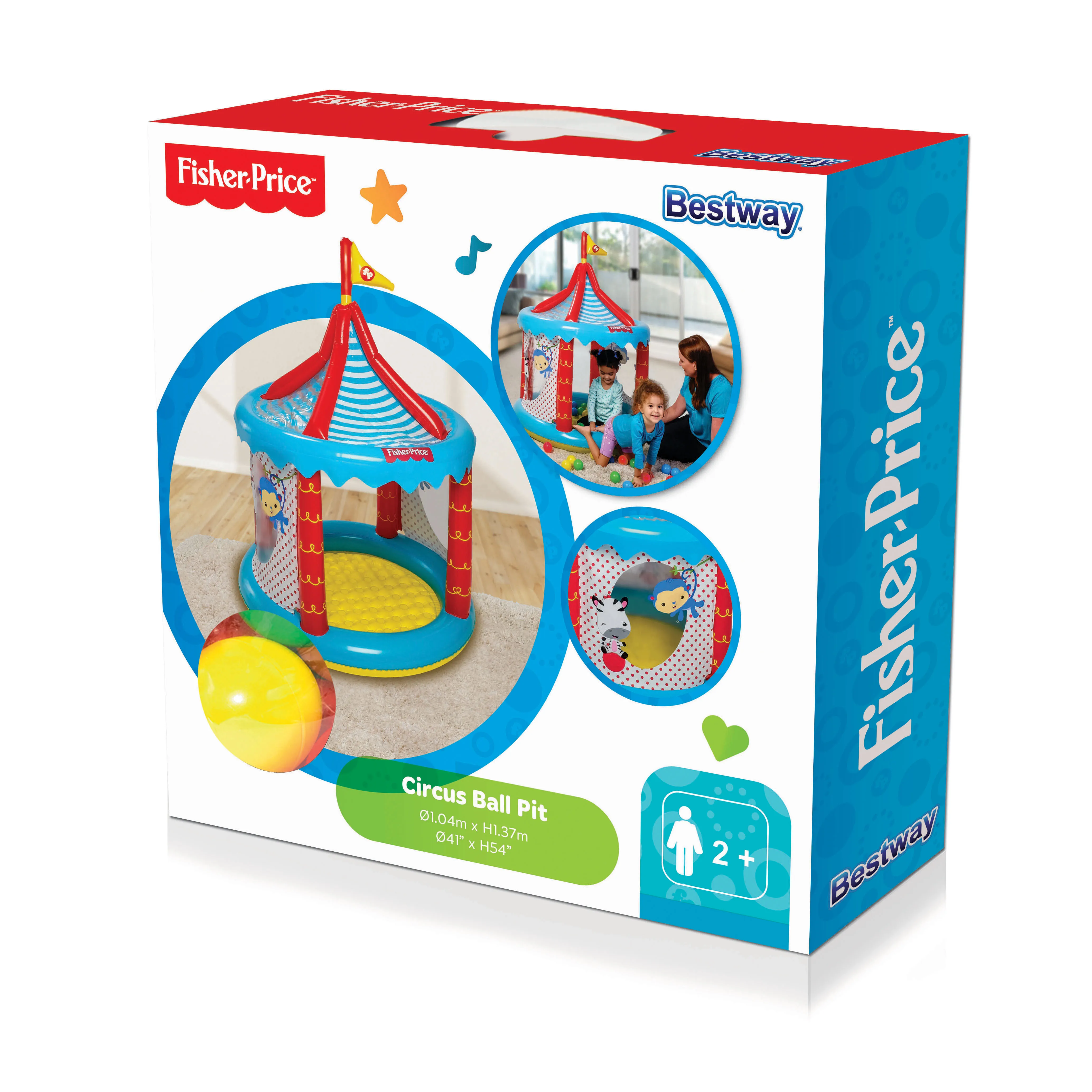 93505 Children Indoor Tent Shape Kids Inflatable Play Center Ball Pit Pool