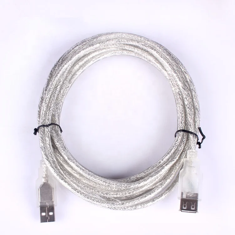 
6FT USB2.0 AM TO AF extention cable transparent 