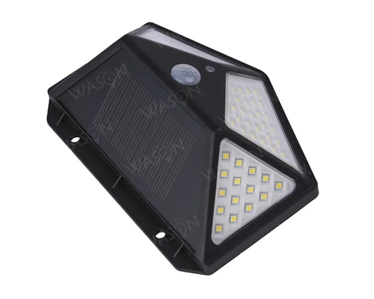 Wholesale Best Selling Waterproof Wireless 4 Sides Illumination 100LED Outdoor Garden Solar Motion Sensor Security Wall Light