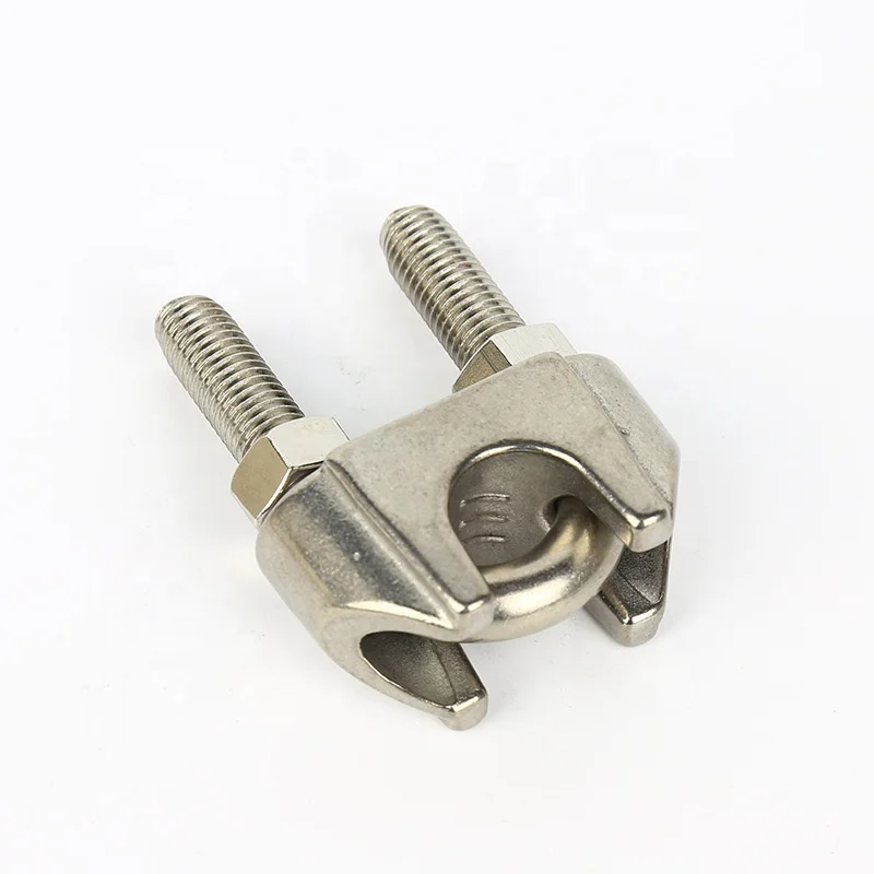Hebei fastener factory Factory supply SS304 stainless steel DIN 741 Wire rope clamps ,Wire rope clips