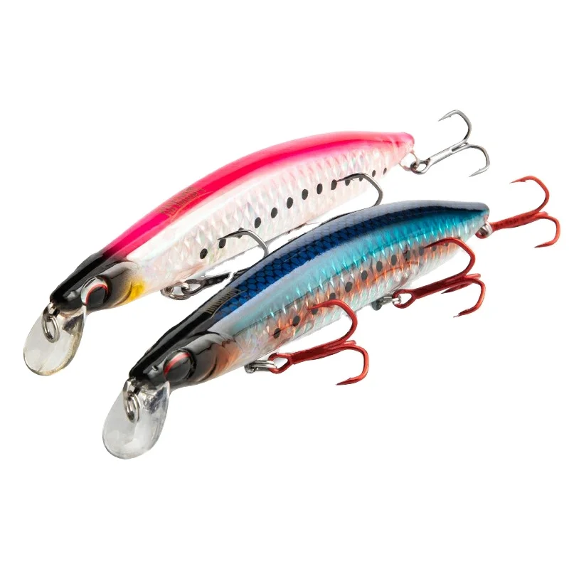 Новинка, Высококачественная плавающая рыболовная приманка, приманка для рыбной ловли, внутренняя Лазерная бумажная приманка в виде гольяна, приманка для троллинга в соленой воде