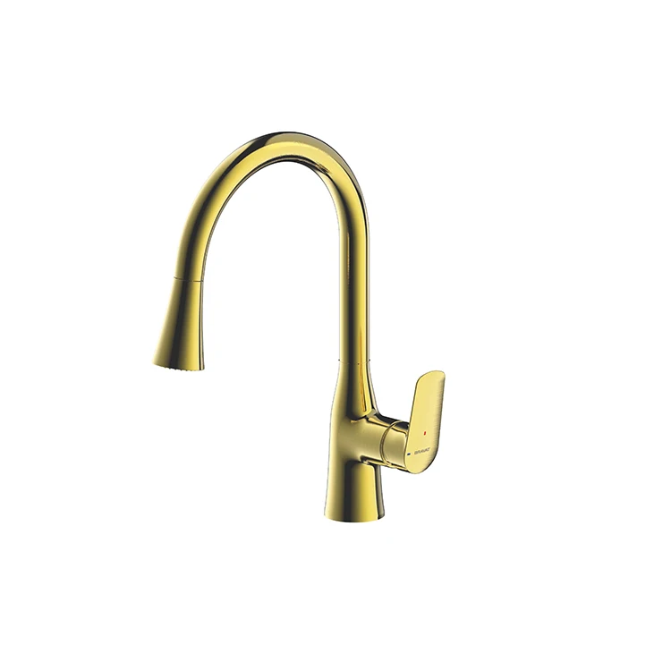 Bravat керамический картридж тянуть вниз выдвижной тянуть вниз одной ручкой смеситель горячей и холодной воды, палубная кухонная раковина кран