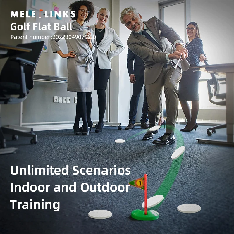 Cost-Effective Professional  Flatball Training Aid Golf Ball Durable Practice Golf Ball Golf Flat Ball