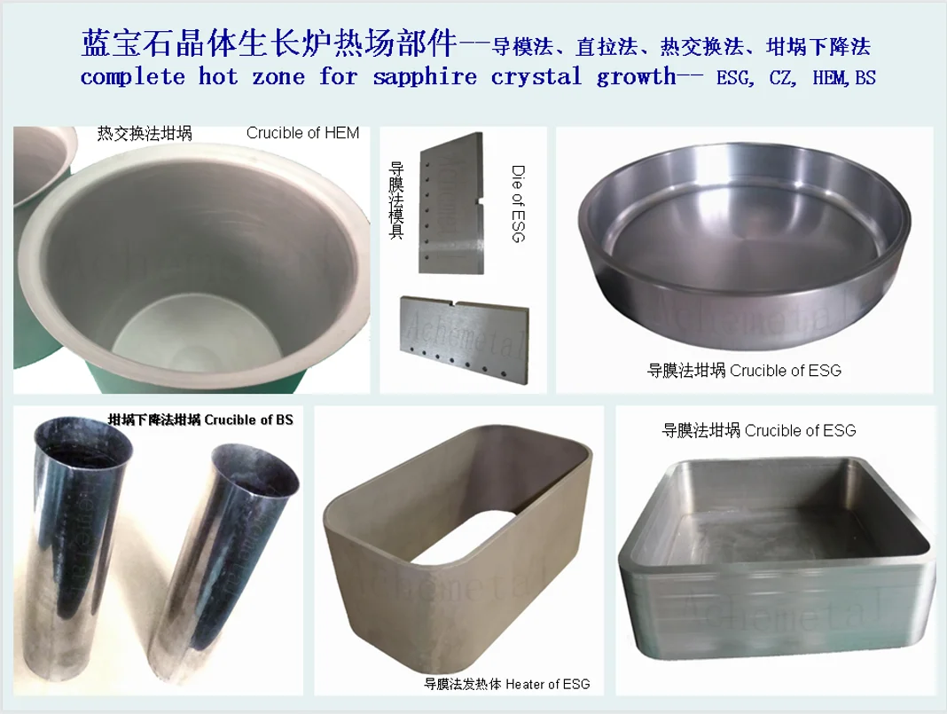tungsten crucible liner crucible price melting tungsten crucible