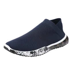 Comfortable Fly Knit Men Casual Shoes Trendy Injection Shoes Cheap Price