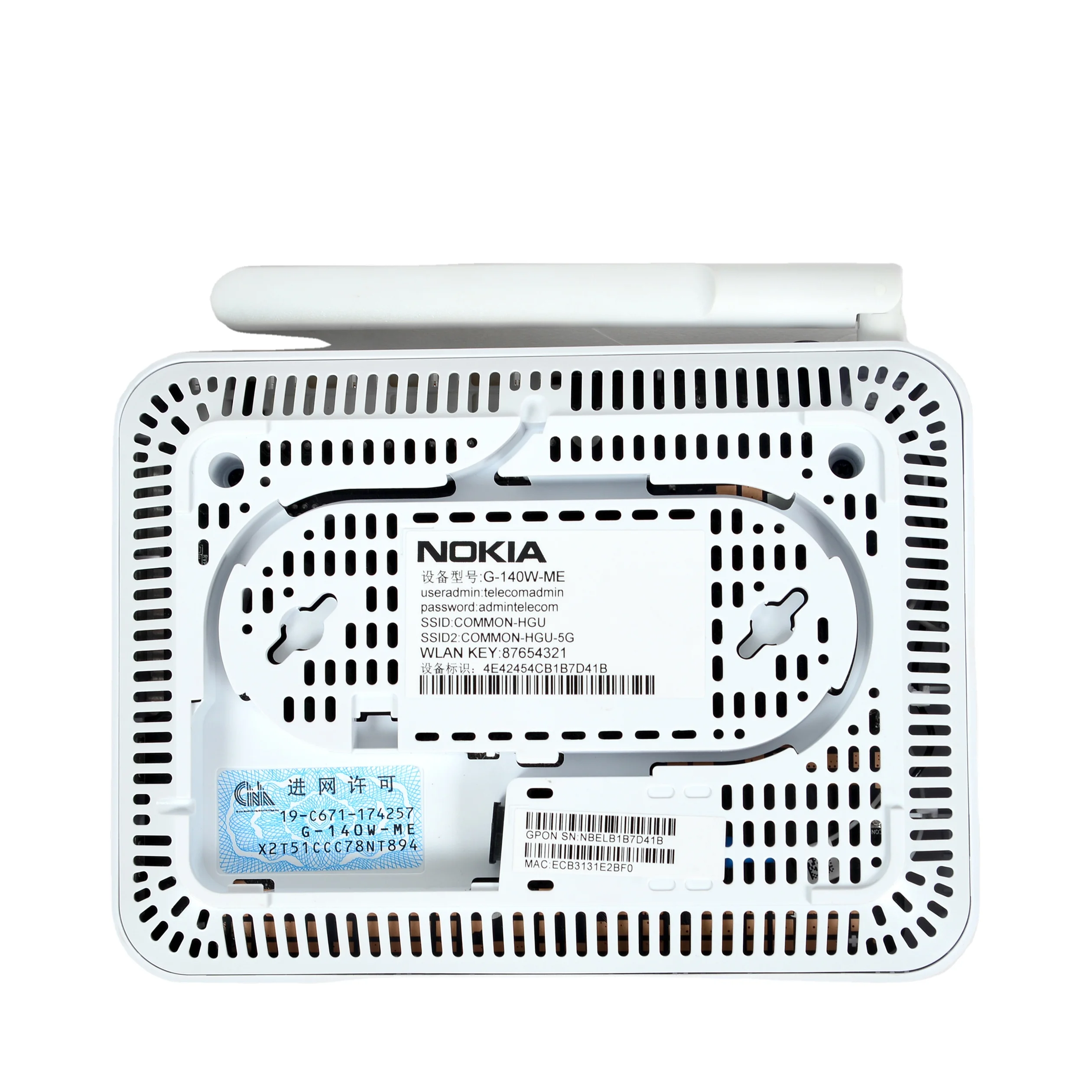 ONU ONT Nokia G-140W-ME Dual Band AC GPON 4GE+1POTS+2USB+Dual-band WIFI 2.4G/5G Optic Fiber Equipment