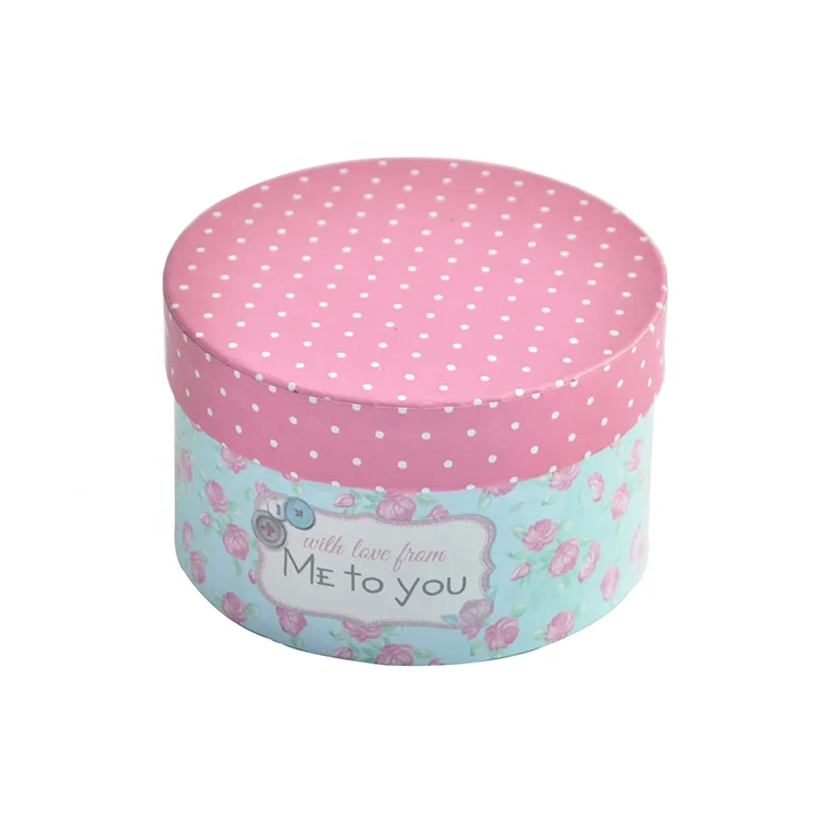 Пользовательская офсетная печатная бумага для упаковки круглых подарочных коробок