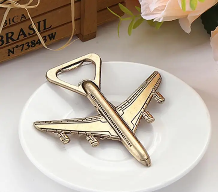 
Airplane Bottle Opener with Gift Box Air Plane Travel Beer Bottle Opener Party Favor Wedding Birthday Decorations 