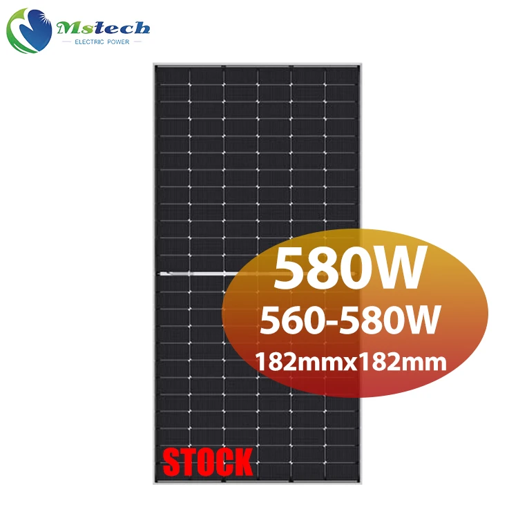 Mstech Solar 560w Zonnepanelen 565 Watts 570w 575w 580w Painel Solar N-Type Bifacial Double Glass Pv Panels Solar In Stock