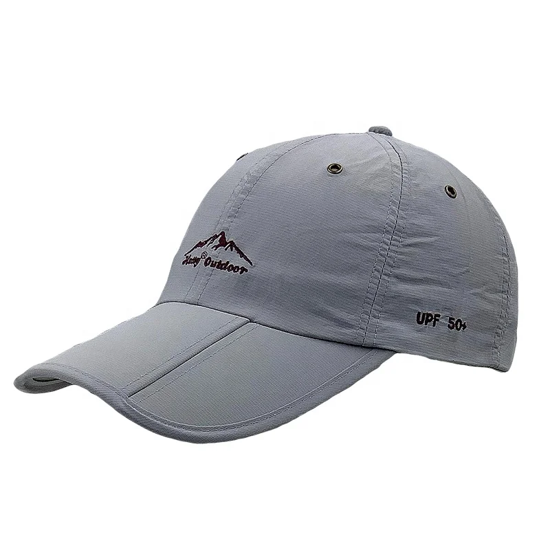 High quality with cheaper price 6-panel sports caps dad hat portability and fordable polyester hat for golf and hiking