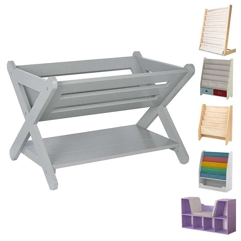 Kids wooden Bookshelf Children Cabinet Toy Storage Shelf Bedroom Funiture wood book cabinet Kids Bookcase Storage with Shelf