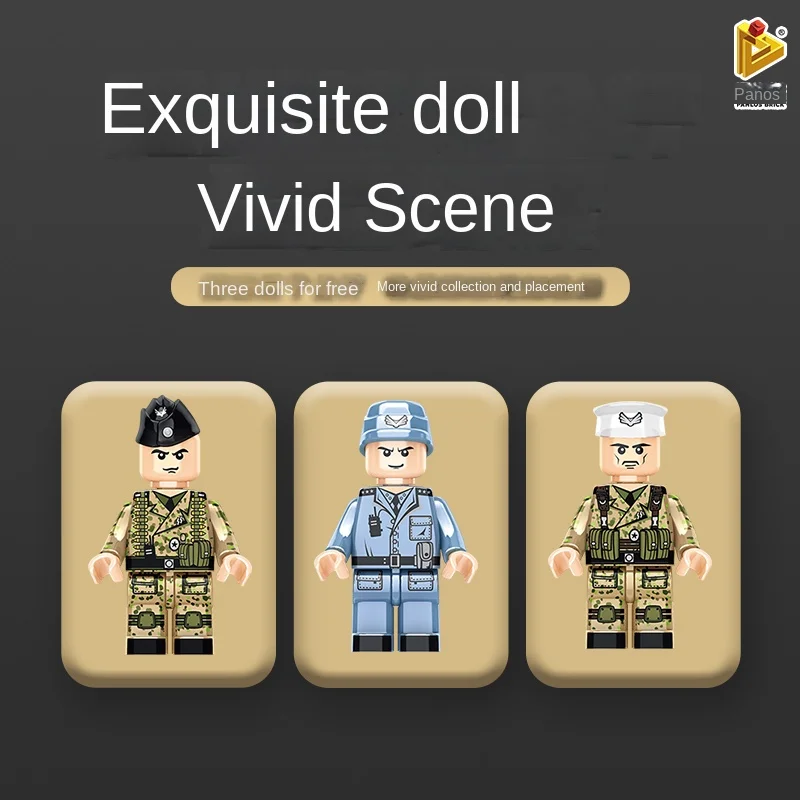 wholesale  Tank Model Bricks Army Military Vehicles Remote Control Building Block Military Tank Toys for Children