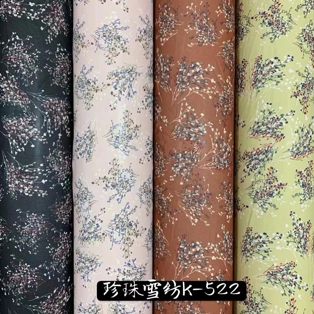 High Quality Discharge Print Rayon Fabric Rayon Challis Discharge Print Fabric Viscose Woven Plain Fabric For Women Dress