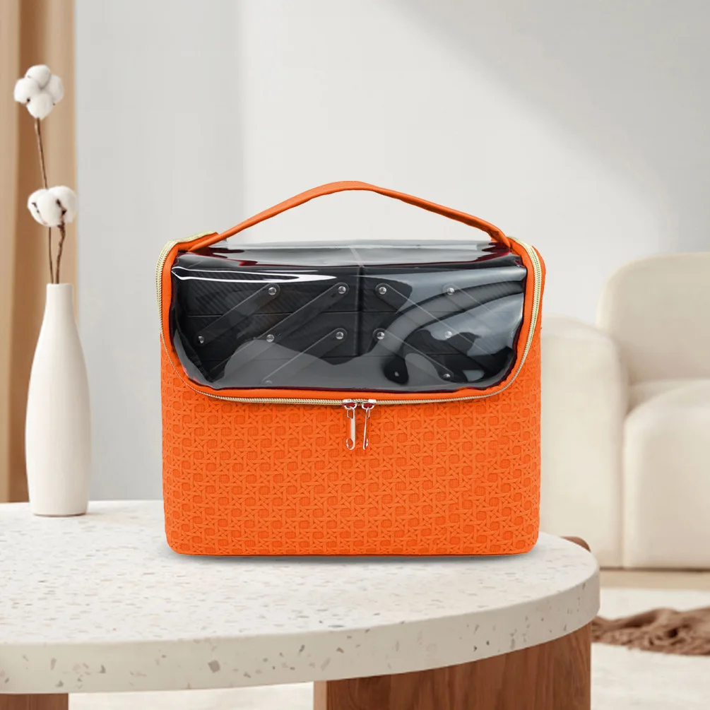 Wholesale Large Space Beauty Cosmetic Box PU Leather Fashionable And Durable Makeup Bag