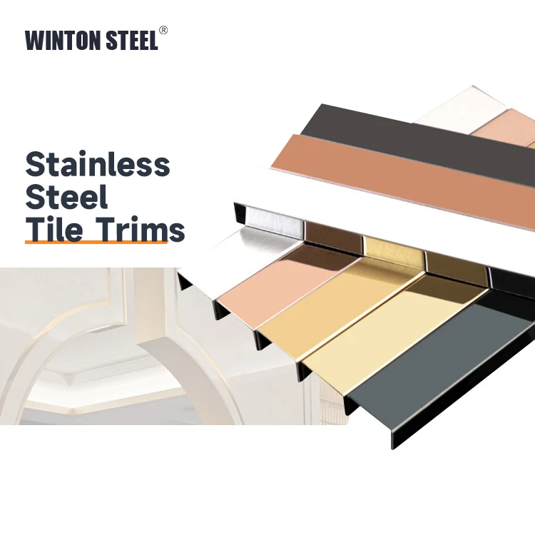 Polished Stainless Steel Decorative Tile Parquet Floor Seams U Stainless Steel Tile Tirm