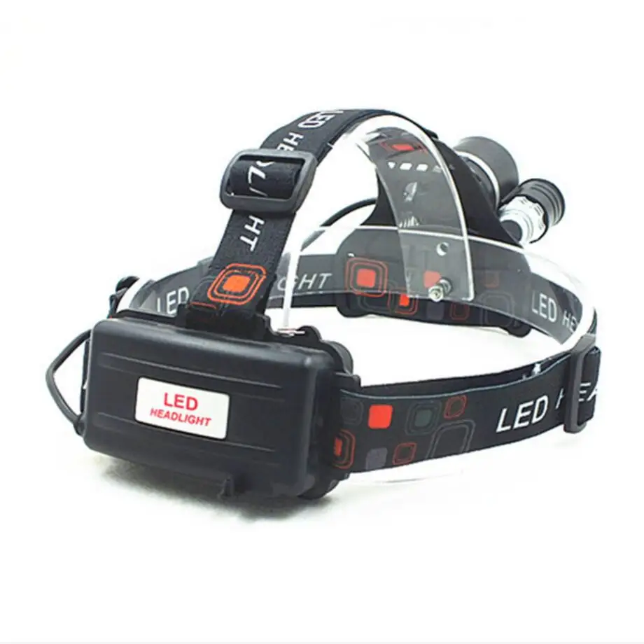 Waterproof LED Head Lamp Head Mounted Flashlight for Camping Fishing Hunting or Outdoor Works at Night