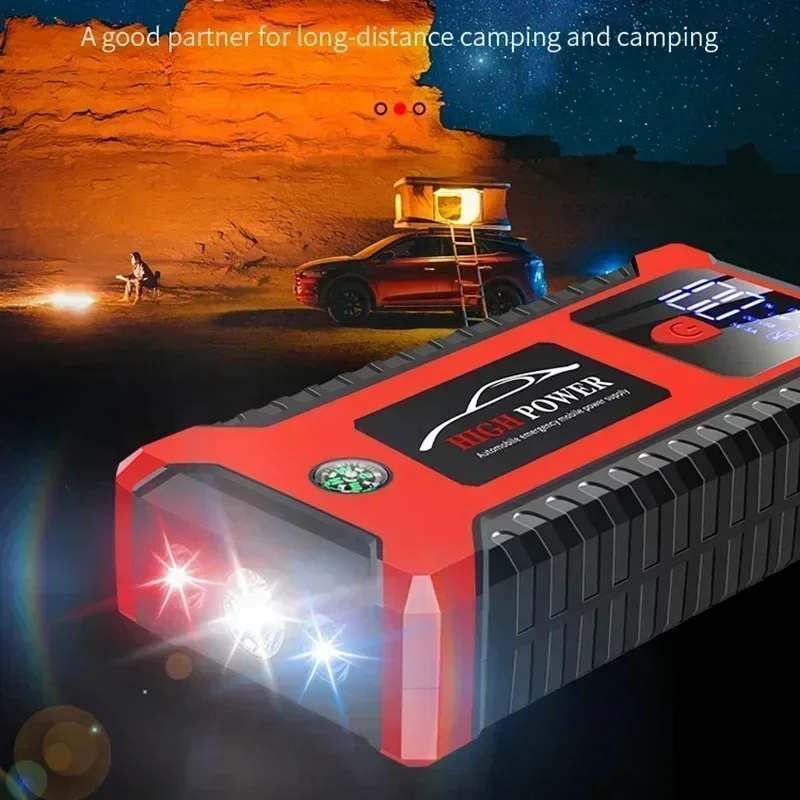 Portable Charger Starting Emergency Tool Multi-function Battery With Tire Inflator Portable 12v OEM Passenger Car Jump Starter