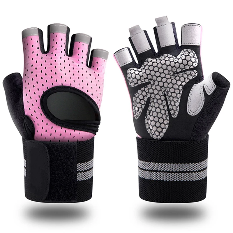2022 Best Sellers Silicone antiskid Men Woman  Half finger Fitness Workout Gloves for weightlifting  Bodybuilding pull ups