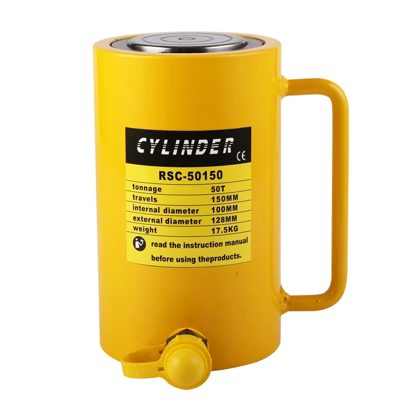 Single acting Aluminum Hydraulic Cylinders jack 100 ton air hydraulic jack FCY-100150