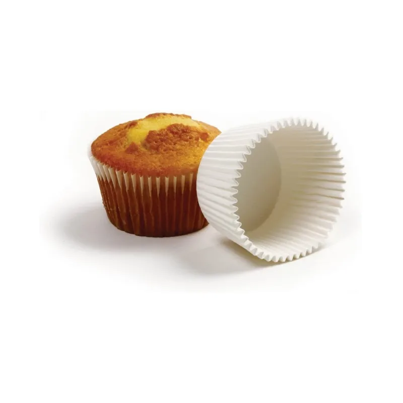 pet cut food grade silicone coated non-stick cupcake liners paper baking cup for cake