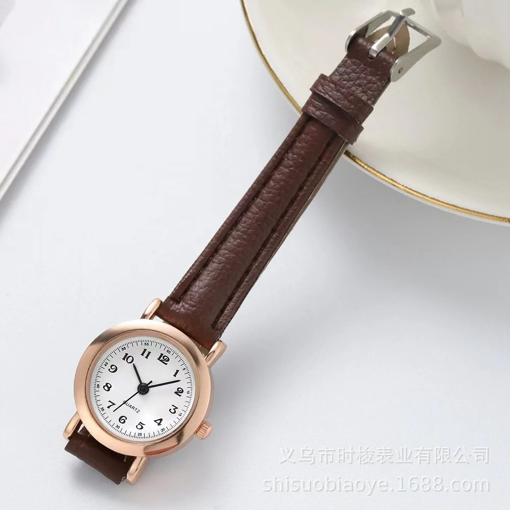 Latest Brand New Ready Made Good Quality Trend Design Low Price Multi-Color Multifunction Women Quartz Watches Leather Band 24