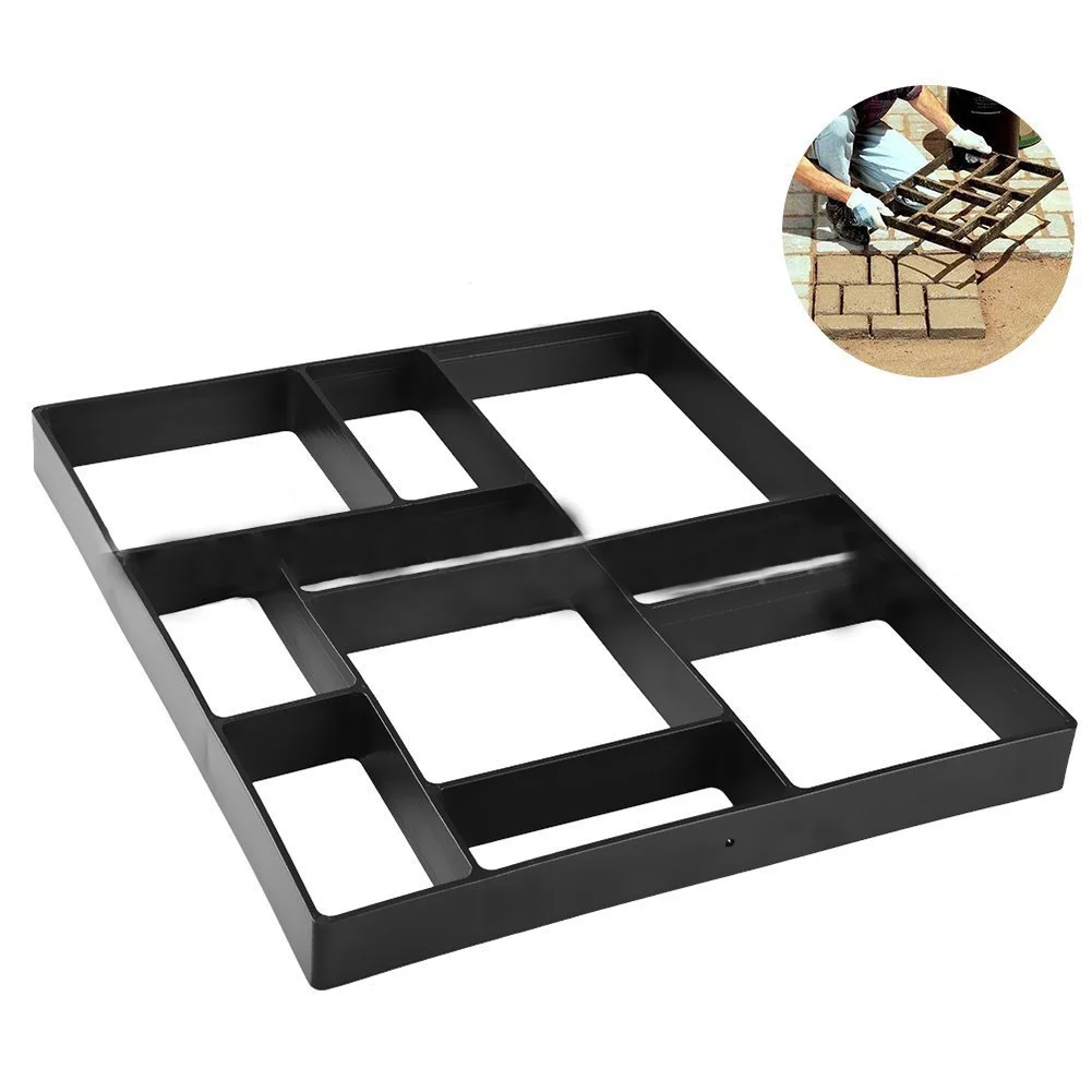 DIY garden cement mold paving antique plastic prototype floor European square concrete floor brick mold decoration